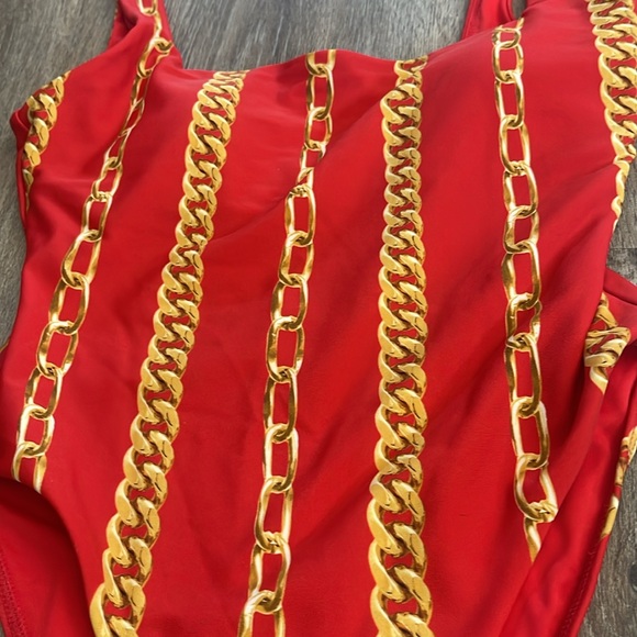 Show Me Your MuMu Red Italia Off the Chain Bathing Suit - Picture 9 of 16